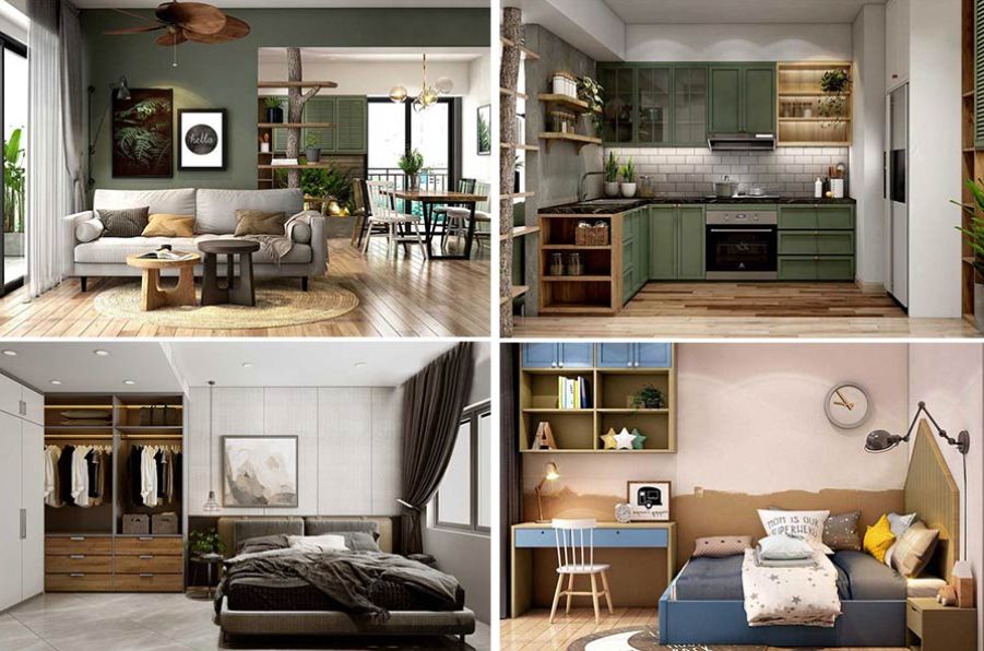 Bán căn hộ chung cư 3 phòng ngủ The InterOne hướng Đông Bắc – Thiết kế tách biệt, view thoáng mát